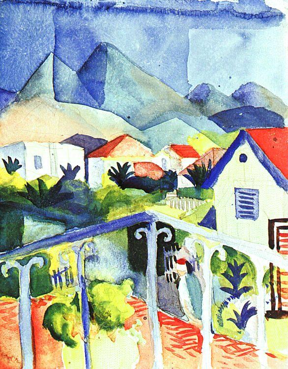August Macke St.Germain near Tunis oil painting picture